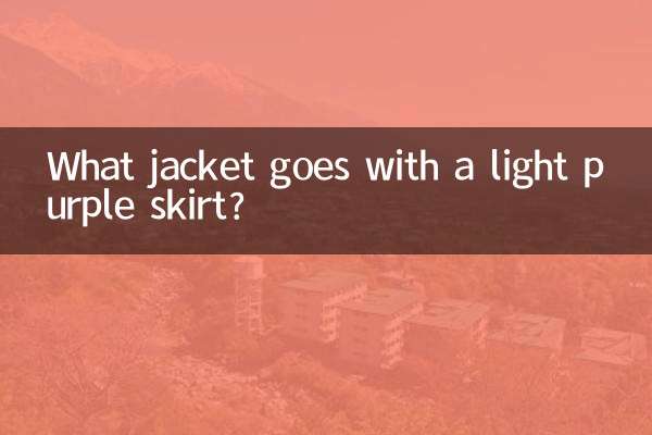 薄紫のスカートにはどんなジャケットが合いますか？