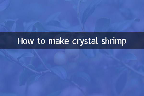 Wie man Kristallgarnelen macht