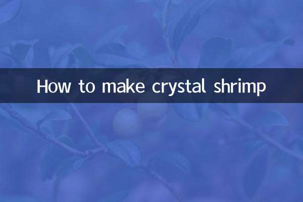 Wie man Kristallgarnelen macht