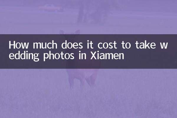 Combien coûte la prise de photos de mariage à Xiamen