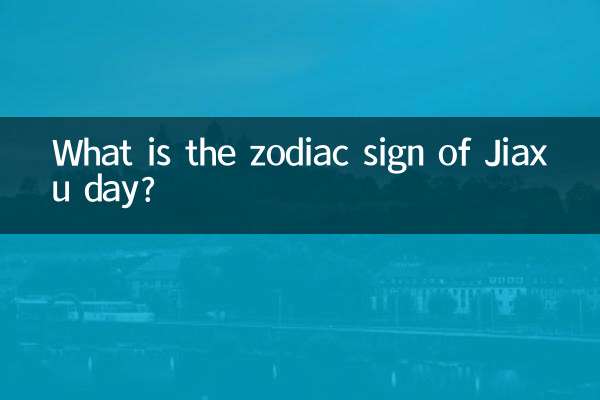 Was ist das Sternzeichen des Jiaxu-Tages?