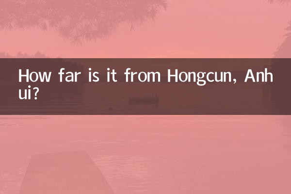 Quelle distance y a-t-il entre Hongcun, Anhui ?