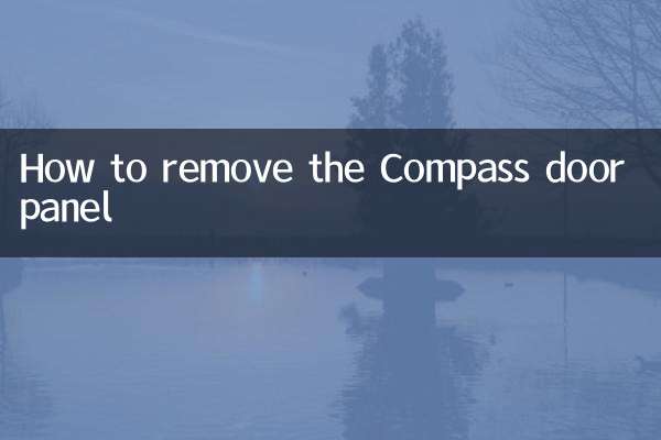 Comment retirer le panneau de porte Compass