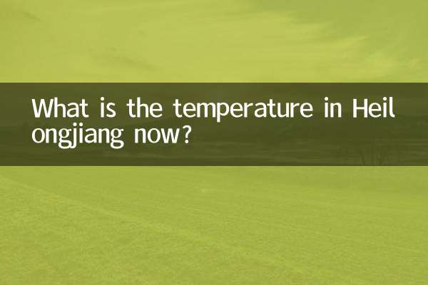 ¿Cuál es la temperatura en Heilongjiang ahora?