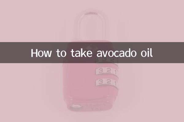 How to take avocado oil