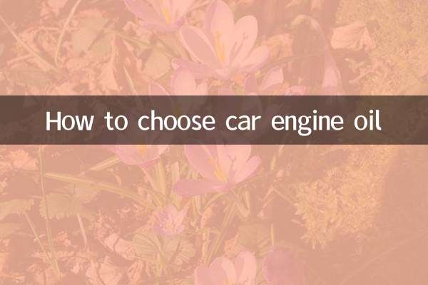 Como escolher o óleo do motor do carro