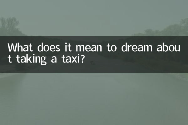Cosa significa sognare di prendere un taxi?
