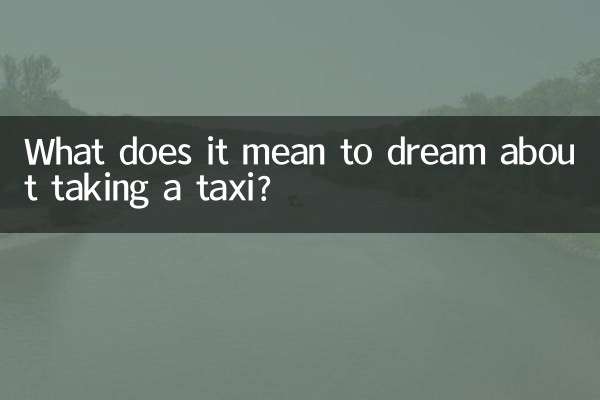 Cosa significa sognare di prendere un taxi?