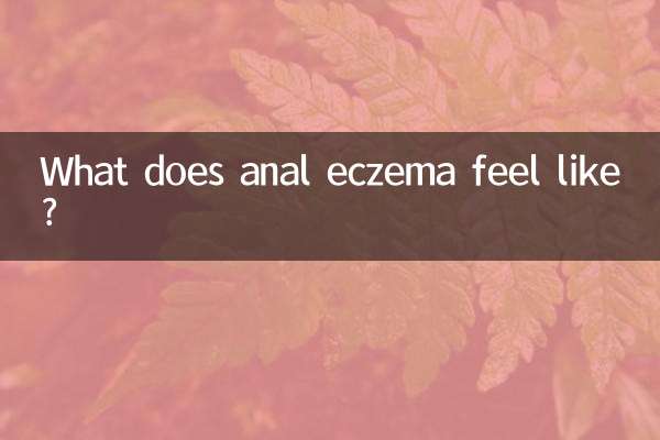 Come si sente l'eczema anale?