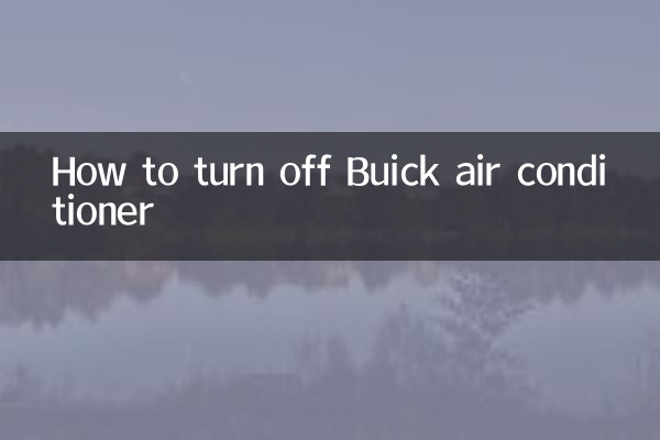 Come spegnere il condizionatore Buick