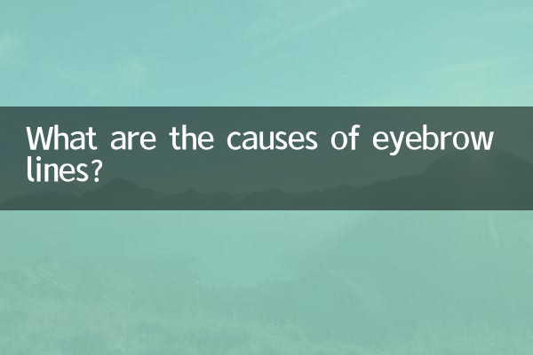 ¿Cuáles son las causas de las líneas de las cejas?