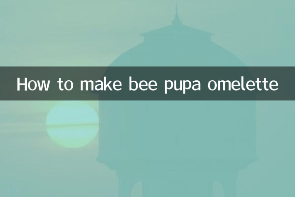 How to make bee pupa omelette