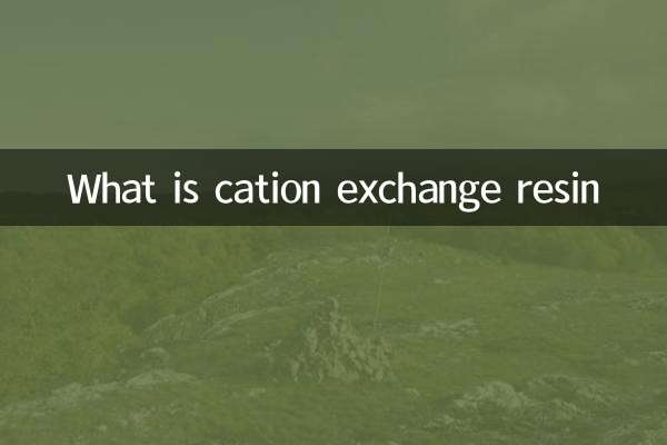 什么是阳离子交换树脂