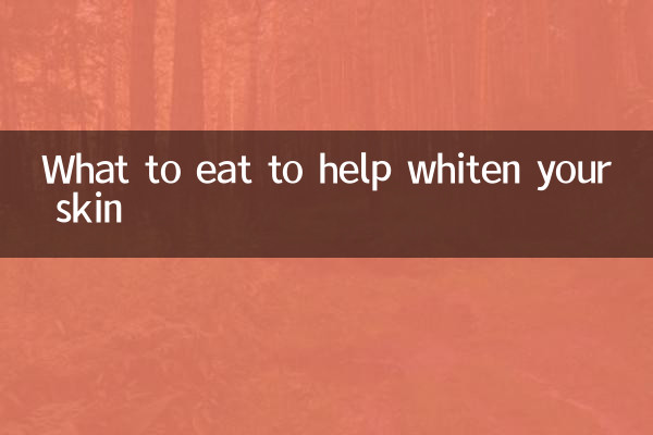 Was Sie essen sollten, um Ihre Haut aufzuhellen