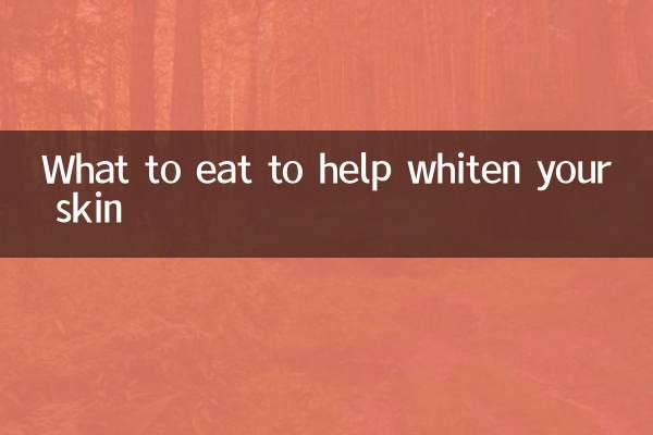 Qué comer para ayudar a blanquear tu piel