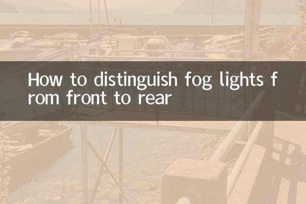 How to distinguish fog lights from front to rear