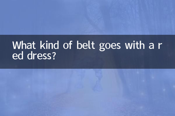 빨간 드레스에는 어떤 벨트가 어울리나요?