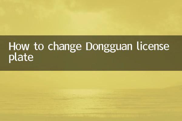 Come cambiare la targa di Dongguan