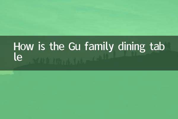 ¿Cómo es la mesa de comedor de la familia Gu?