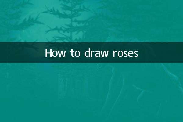 Como desenhar rosas