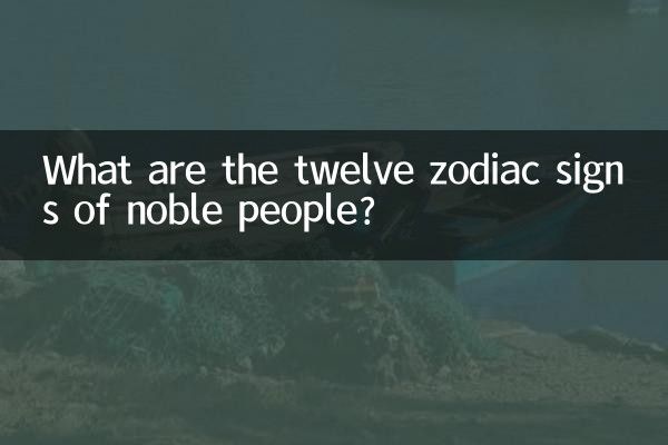 Quels sont les douze signes du zodiaque des personnes nobles ?