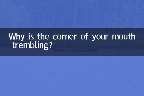 O que está acontecendo com os cantos trêmulos da sua boca?