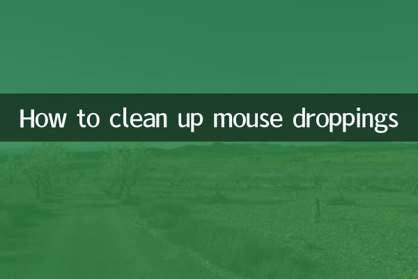 ネズミの糞を掃除する方法