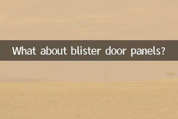 چھالے کے دروازے کے پینل کے بارے میں کیا خیال ہے؟