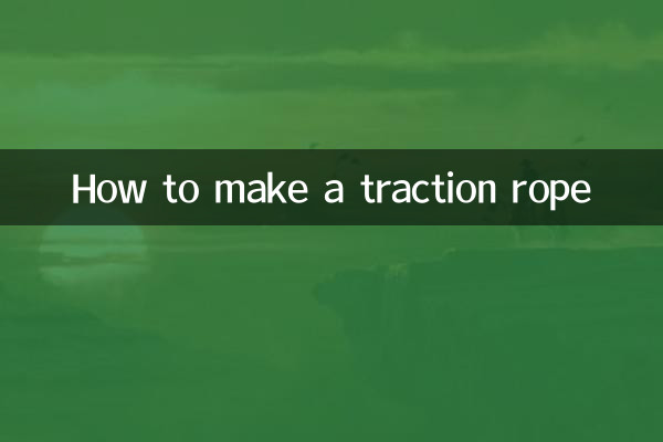 Cómo hacer una cuerda de tracción.