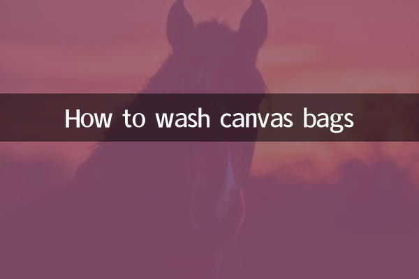 How to wash canvas bags