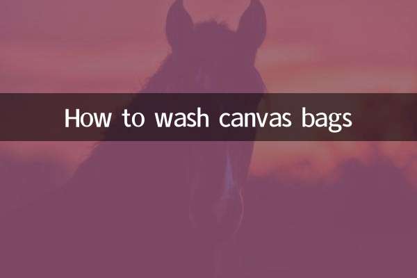 캔버스 가방 세탁 방법