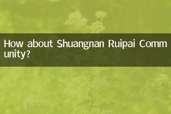 Che ne dici della comunità di Shuangnan Ruipai?