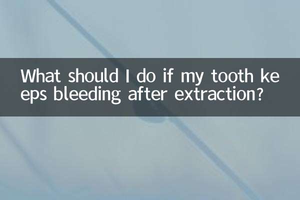Was soll ich tun, wenn mein Zahn nach der Extraktion weiterhin blutet?