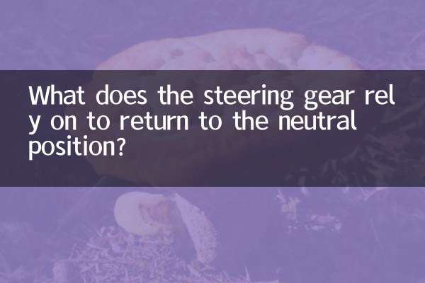 De que depende a caixa de direção para retornar à posição neutra?