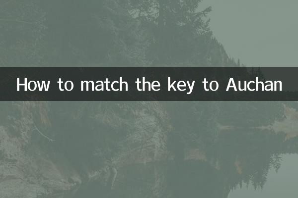 So ordnen Sie den Schlüssel Auchan zu