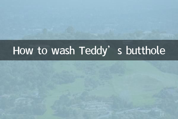 Как помыть попку Тедди