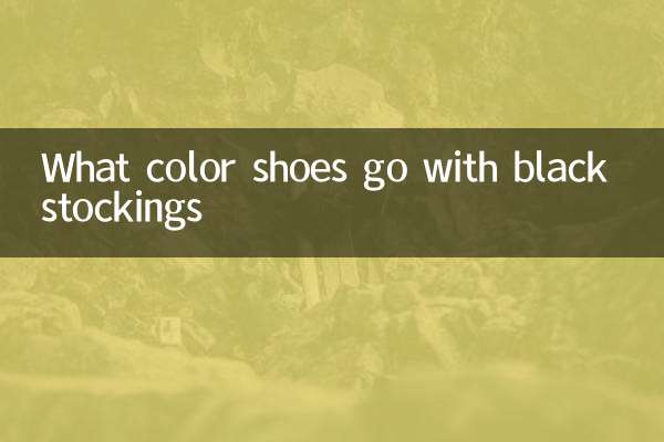검은색 스타킹에는 어떤 색의 신발이 어울리는지