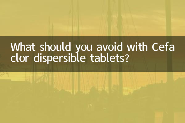 What should you avoid with Cefaclor dispersible tablets?