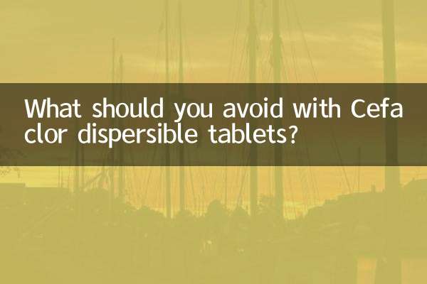 What should you avoid with Cefaclor dispersible tablets?
