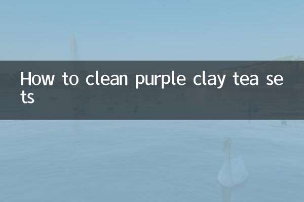 كيفية تنظيف أطقم الشاي بالرمال الأرجوانية