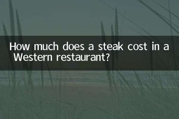 Wie viel kostet ein Steak in einem westlichen Restaurant?