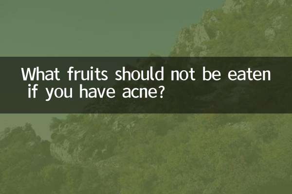 What fruits should not be eaten if you have acne?