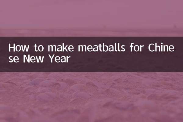 How to make meatballs for Chinese New Year