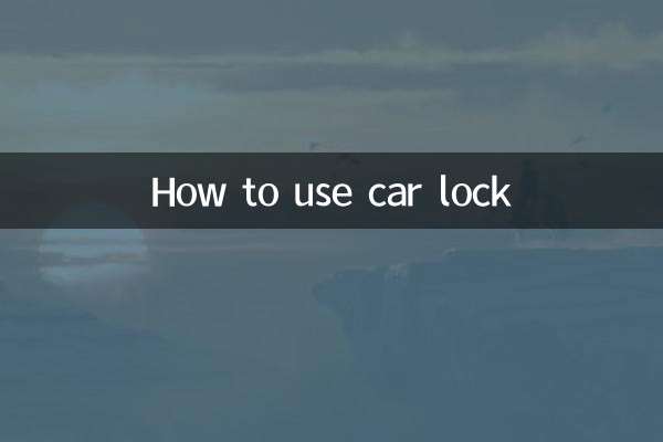 Como usar a fechadura do carro