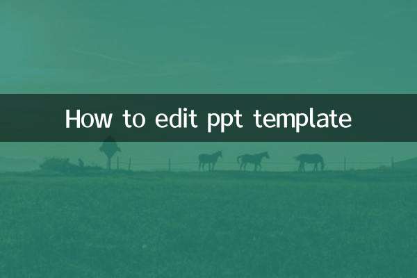 ppt模板怎麼編輯