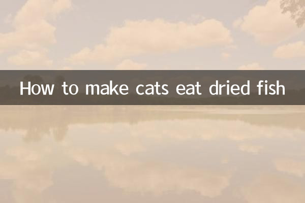 Comment faire manger du poisson séché aux chats