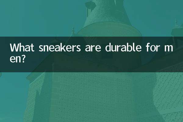 Quelles baskets sont durables pour les hommes ?