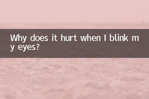 جب میں اپنی آنکھوں کو پلک جھپکتا ہوں تو اسے تکلیف کیوں ہوتی ہے؟