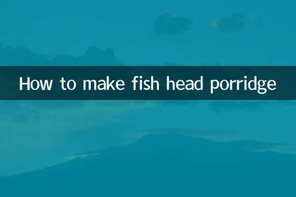 Wie man Fischkopfbrei macht