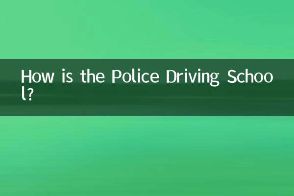 Com'è la scuola guida della polizia?